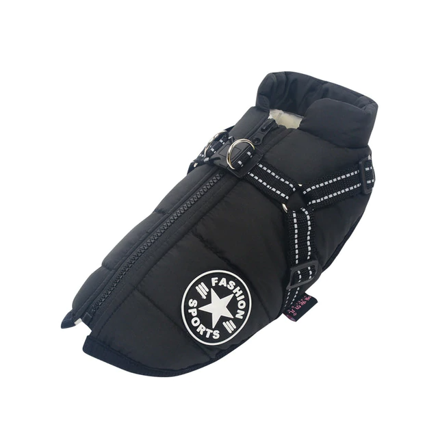 Allwetter-Hundejacke - wasserdicht, verstellbar_schwarz 5