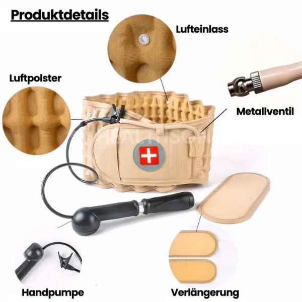 Dekompressionsgürtel V2 | Wohltuende Befreiung für Deinen Rücken
