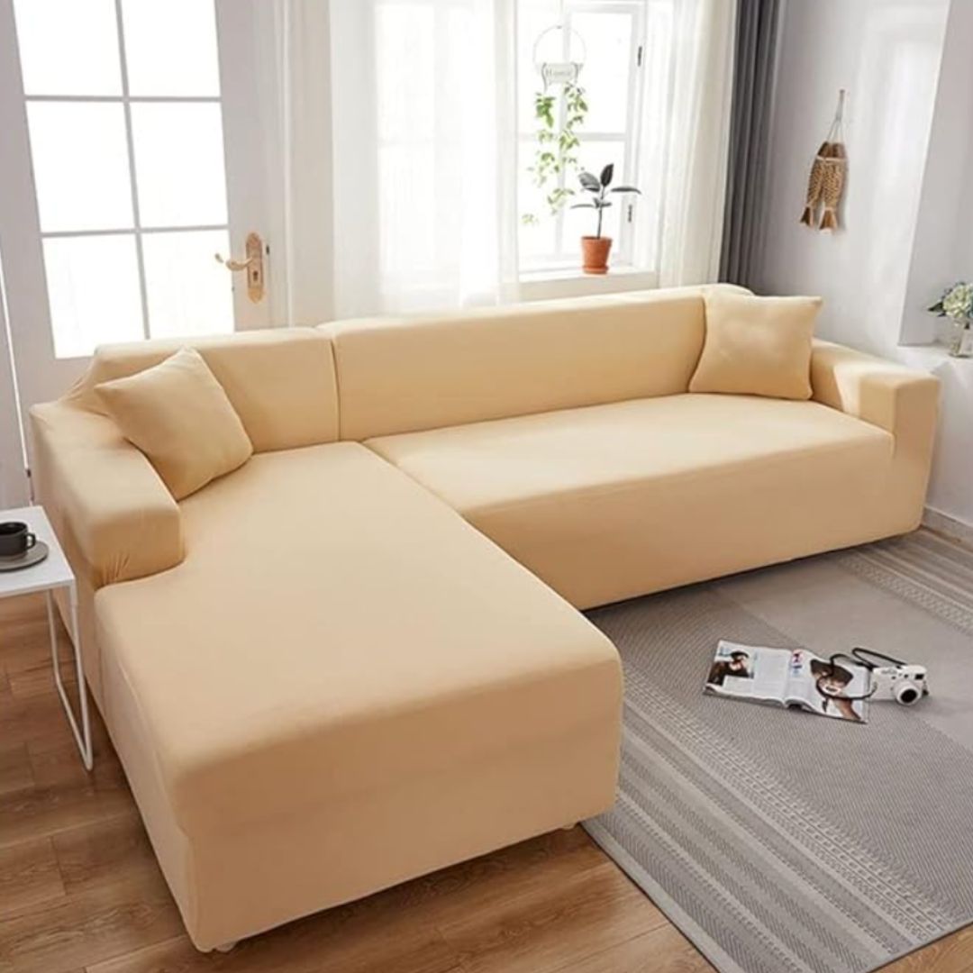 Waschbarer Sofabezug - Erweckt Dein Sofa zu neuem Leben - verlängert die Lebensdauer, wasserdicht, dehnbar_lieblingsladen_beige