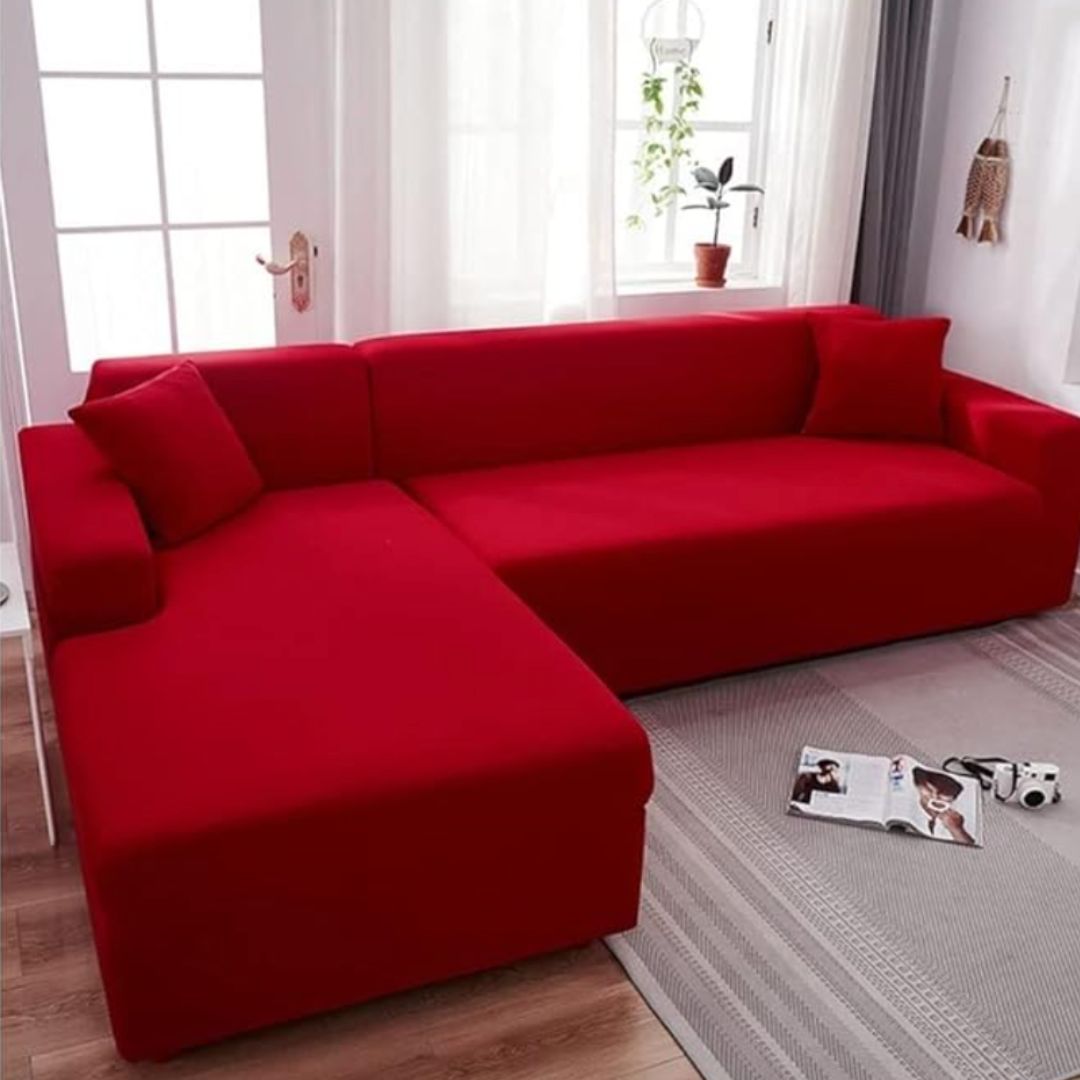 Waschbarer Sofabezug - Erweckt Dein Sofa zu neuem Leben - verlängert die Lebensdauer, wasserdicht, dehnbar_lieblingsladen_rot