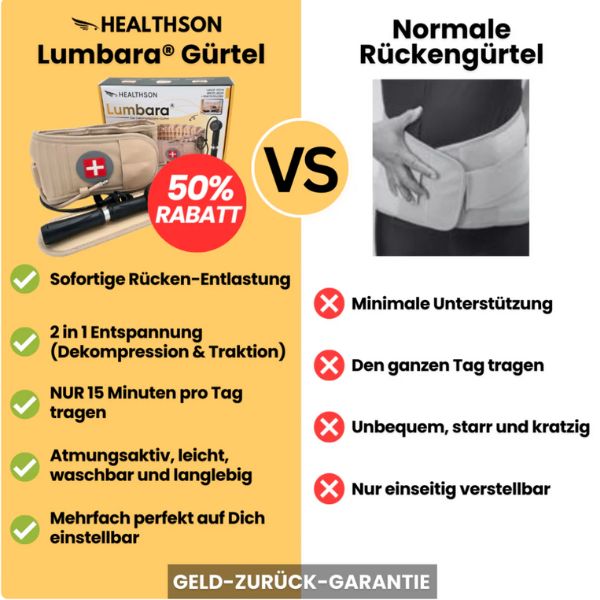 Dekompressionsgürtel V2 | Wohltuende Befreiung für Deinen Rücken