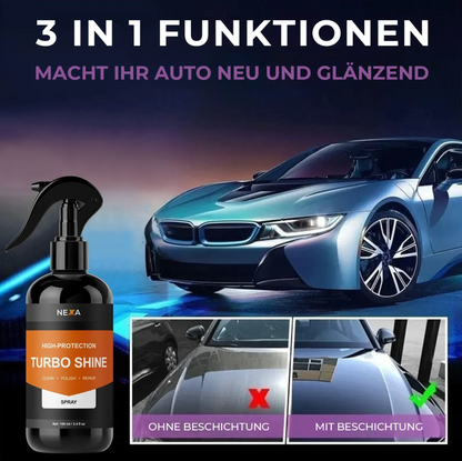 Turbo Shine® | Ultimativer Autolackschutz & Glanzspray