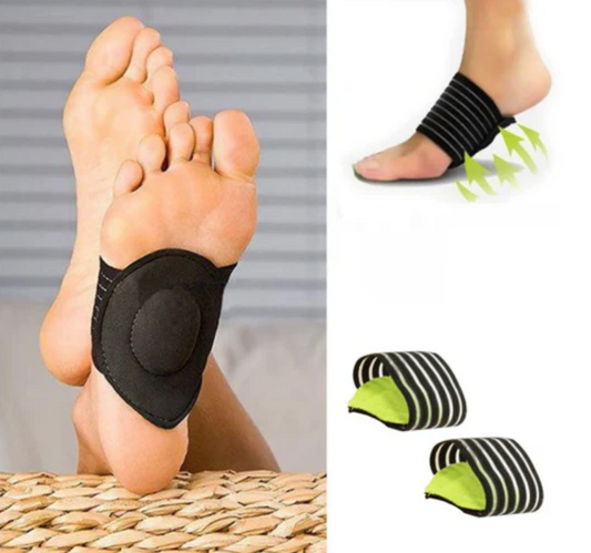 Gepolsterte Fußgewölbestütze gegen Plantarfasziitis & Plattfuß (1 Paar)