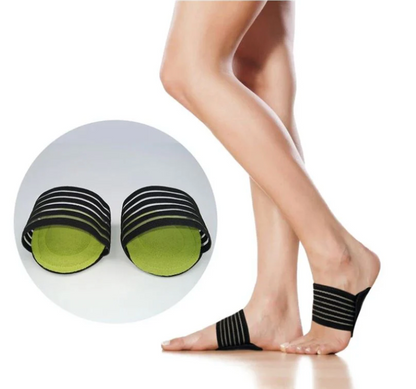 Gepolsterte Fußgewölbestütze gegen Plantarfasziitis & Plattfuß (1 Paar)