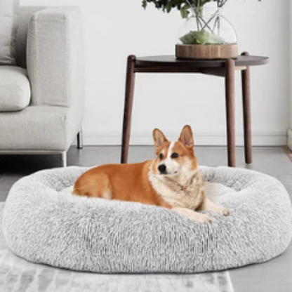 Orthopädisches Hundebett "Wolke 7" - kuschelig weich, leicht waschbar, haustierfreundlich_grau 2